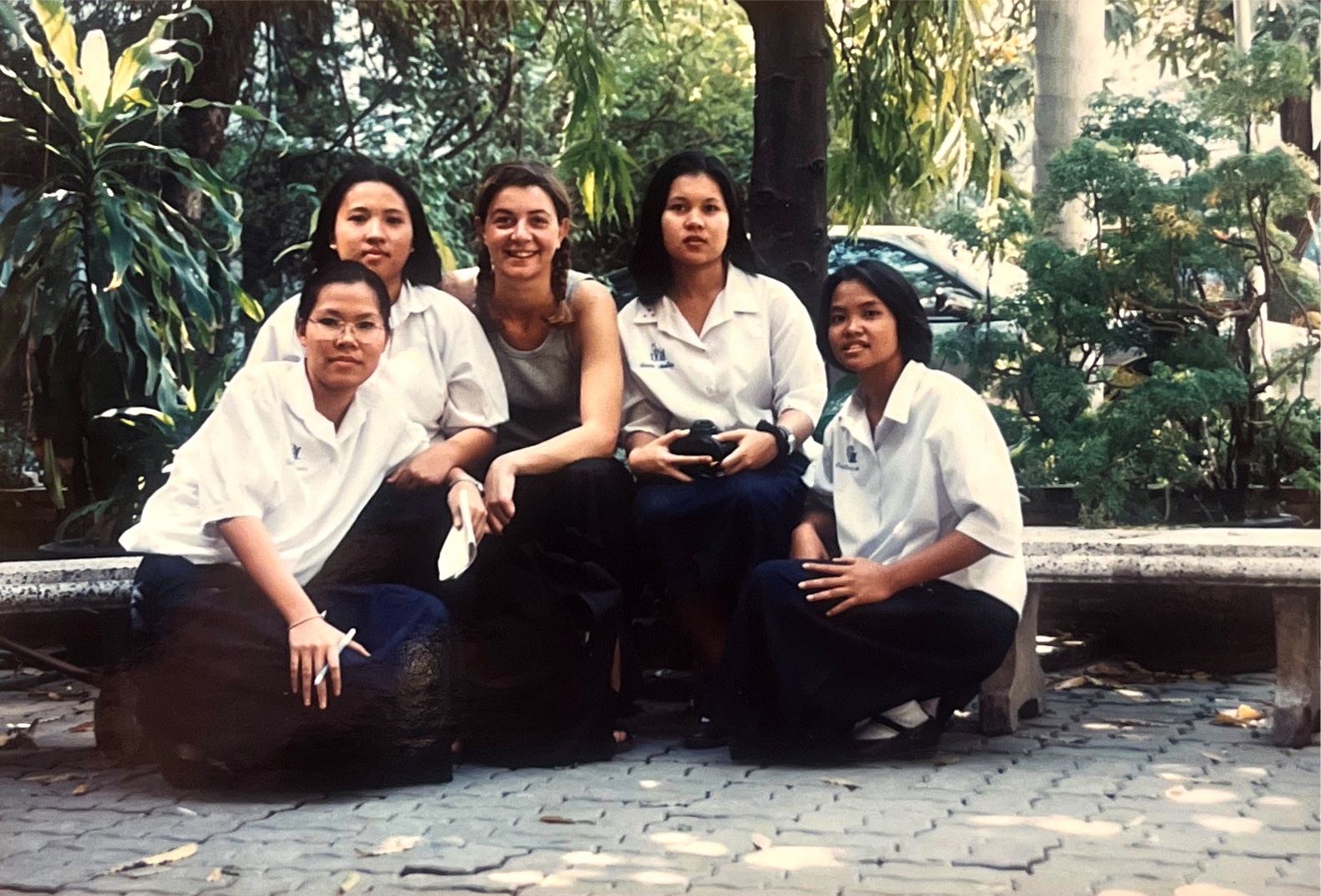 Vanessa avec un élève en Thaïlande